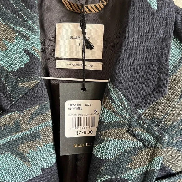 Billy Reid Tropical Oasis Jacquard Coat - NWT - small - Picture 5 of 8